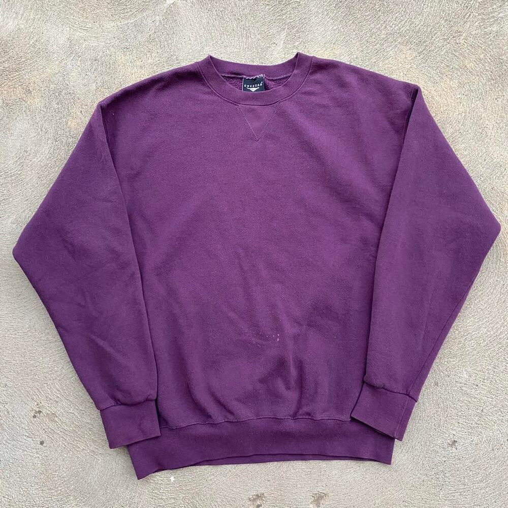 Vintage Cheetah Purple Crewneck Sweatshirt